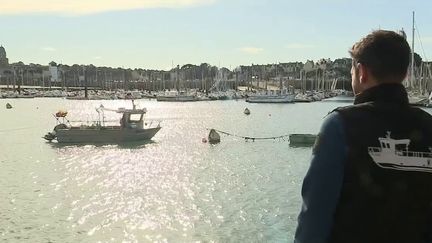 Dans le port de Boulogne-sur-Mer, seules 35 des 80 demandes de licence de pêche ont été acceptées par les Britanniques. (CAPTURE D'ÉCRAN FRANCE 3)