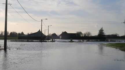 Des inondations dans le département du Nord, le 29 novembre 2021. (FRANCOIS GREUEZ / SIPA)