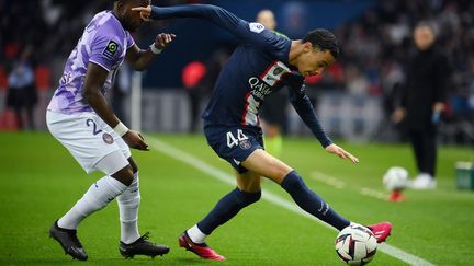 Le Parisien Hugo Ekitike, contre Toulouse, le samedi 4 février 2022 (2-1). (FRANCK FIFE / AFP)