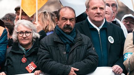 Philippe Martinez, secrétaire général de la CGT, devait participer à cette réunion prévue à la veille d'une nouvelle journée de mobilisation et finalement reportée. (SAMUEL BOIVIN / NURPHOTO)