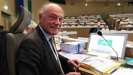 Le pr&eacute;sident de la r&eacute;gion Aquitaine, Alain Rousset, le 19 octobre 2015 &agrave; Bordeaux. (  MAXPPP)