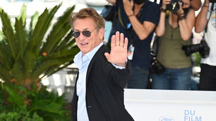 L'acteur et réalisateur américain Sean Penn venu présenter son film "Flag Day" au Festival de Cannes, 11 juillet 2021 (MUSTAFA YALCIN / ANADOLU AGENCY)