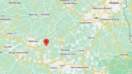 Les faits ont eu lieu à Annequin, dans le Pas-de-Calais.&nbsp; (GOOGLE MAPS / FRANCEINFO)