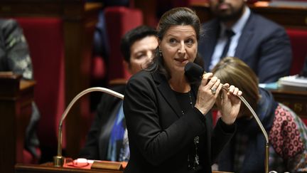 La ministre de la Santé Agnès Buzyn, le 31 octobre 2017, à l'Assemblée nationale. (LIONEL BONAVENTURE / AFP)