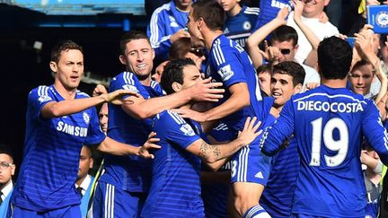 La joie des joueurs de Chelsea