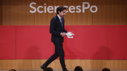 Le directeur de Sciences Po, Mathias Vicherat, le 25 janvier 2024 à Paris. (YOAN VALAT / EPA)