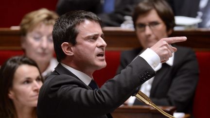 Le ministre de l'Int&eacute;rieur Manuel Valls &agrave; l'Assembl&eacute;e nationale (Paris) le 13 novembre 2012. (BERTRAND GUAY / AFP)