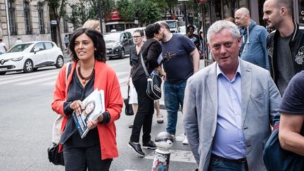 Myriam El Khomri, en campagne à Paris, le 13 juin 2017.&nbsp; (TRISTAN REYNAUD/SIPA)