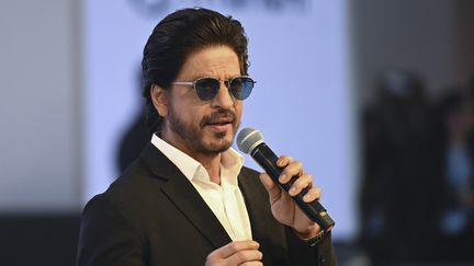 L'acteur bollywoodien Shah Rukh Khan, à Greater Noida, le 11 janvier 2023. (MONEY SHARMA / AFP)