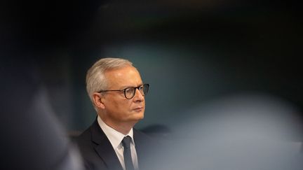 Il ministro dell'Economia e delle Finanze, Bruno Le Maire, a Quimper (Finisterre), il 24 ottobre 2023. (VINCENT FEURAY / HANS LUCAS / AFP)