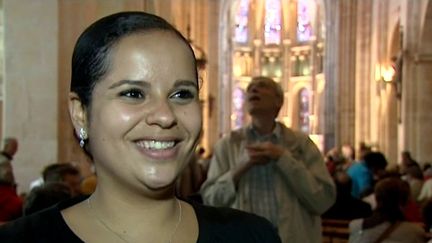 Le sourire de la cantatrice Hasnaa Bennani
 (France3/culturebox)