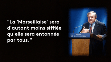 Le 24 octobre 2002, lors d'un discours à Paris. (REA)