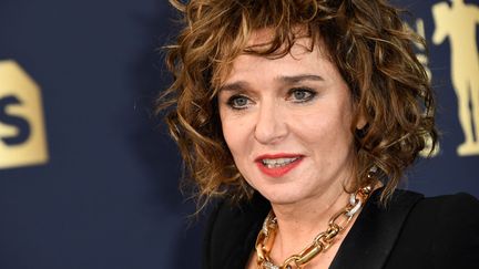 La comédienne italienne Valeria Golino au festival du film de Santa Monica (Californie) en février 2022 (PATRICK T. FALLON / AFP)