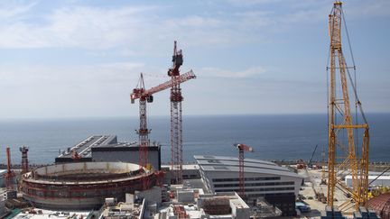 Le chantier de l'EPR de Flammanville (Manche), le 20 juin 2013. (CHARLY TRIBALLEAU / AFP)