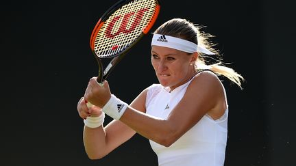 Kristina Mladenovic à Wimbledon (OLI SCARFF / AFP)