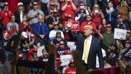 Le président des Etats-Unis en meeting à Colorado Springs (Colorado), jeudi 20 février 2020.&nbsp; (MICHAEL CIAGLO / GETTY IMAGES NORTH AMERICA / AFP)