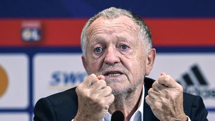 Jean-Michel Aulas, le président de l'Olympique lyonnais, le 25 janvier 2021. (PHILIPPE DESMAZES / AFP)