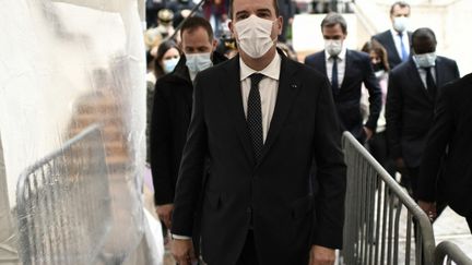 Le Premier ministre Jean Castex à Créteil,&nbsp;Val-de-Marne, le 28 décembre 2021.&nbsp; (STEPHANE DE SAKUTIN / AFP)