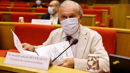 Le président du Conseil scientifique, Jean-François Delfraissy, le 15 septembre 2020. (THOMAS SAMSON / AFP)