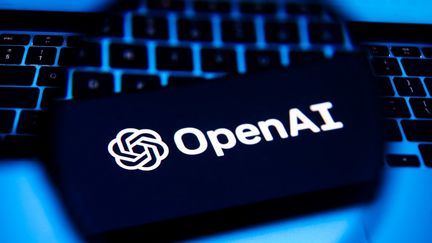 Illustrative photo showing the logo of the American company OpenAI, on a mobile phone. (BEATA ZAWRZEL / NURPHOTO / AFP)