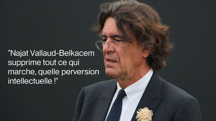 L'ancien ministre de l'Education d&eacute;nonce lui aussi le projet, le 17 mai 2015 sur iT&eacute;l&eacute; : "Comme si l'excellence &eacute;tait de la discrimination" (MAXPPP)