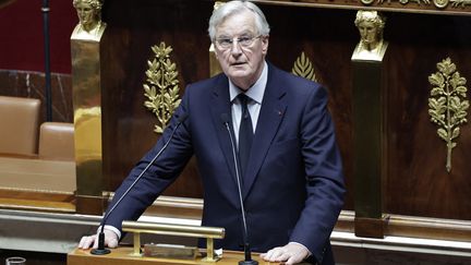 Le Premier ministre Michel Barnier a déclenché le 49.3, lundi 2 décembre 2024. (STEPHANE DE SAKUTIN / AFP)