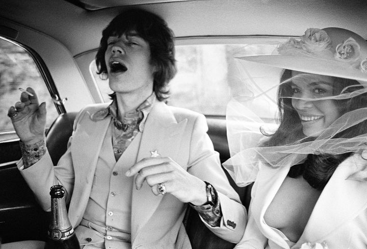 Mick &amp; Bianca wedding, Saint Tropez, 1971
 (Patrick Liechfield - Courtesy Galerie de l&#039;Instant)