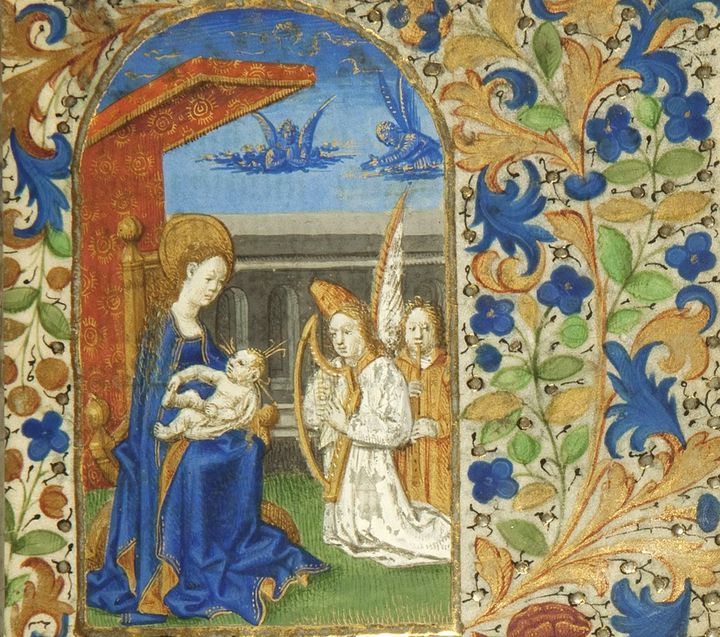 Vierge à l&#039;enfant (détail), Livre d&#039;heures de Jeanne de France
 (Christie&#039;s Images Ltd, 2011)