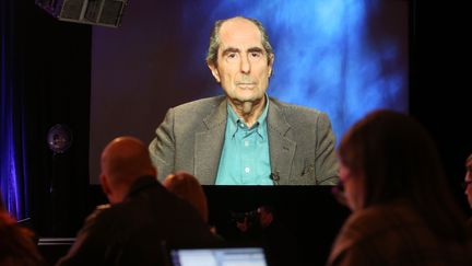 Image projetée de Philip Roth lors d'une conférence en janvier 2013
 (Frederick M. Brown / GETTY IMAGES NORTH AMERICA / AFP)