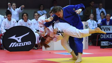 8 juin 2019 à Trélaze dans le Maine-et-Loire. Finale des championnats de France de judo par équipes. (Photo d'illustration) Le sexisme dans la chanson populaire est le reflet d'une certaine forme de sexisme dans le sport. (MAXPPP)