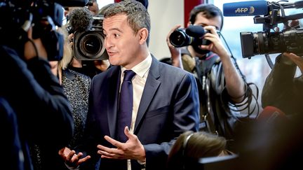 Gérald Darmanin le 2 janvier à Amiens (Somme). (PHILIPPE HUGUEN / AFP)