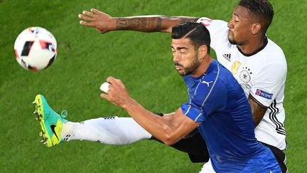 Graziano Pellé avec l'Italie.  (MEHDI FEDOUACH / AFP)