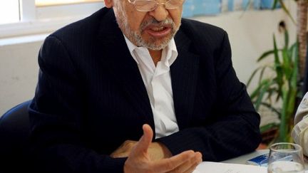 Rached Ghannouchi, dirigeant du parti Ennahda. (FETHI BELAID / AFP)