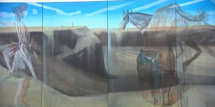 Le traval vaporeux de Marc Desgrandschamps est à retrouver jusqu'au 27 août au Musée des Beaux-Arts de Caen dans le cadre du nouveau cycle d'exposition "Résonance".
 (France 3 / Culturebox)