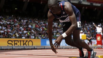 Mame-Ibra Anne, l'un des leaders du relais du 4x400m (ADRIAN DENNIS / AFP)