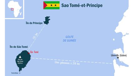 Sao Tomé-et-Principe est l'un des plus petits États d'Afrique, situé dans le golfe de Guinée. Le pays est formé de deux îles principales d'origine volcanique, symbolisées par les étoiles noires du drapeau: São Tomé, au sud, qui abrite la capitale du même nom, et Principe, à 152 kilomètres au nord. À cheval sur l'Équateur et le méridien de Greenwich, le pays est surnommé "les îles au milieu du monde". (Valentin Pasquier)