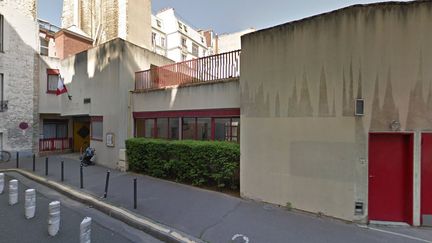 Des inscriptions antis&eacute;mites et homophobes ont &eacute;t&eacute; d&eacute;couvertes au sein de l'&eacute;cole maternelle Gustave-Dor&eacute;, dans le 17e arrondissement de Paris, lundi 22 septembre 2014. (GOOGLE STREET VIEW)