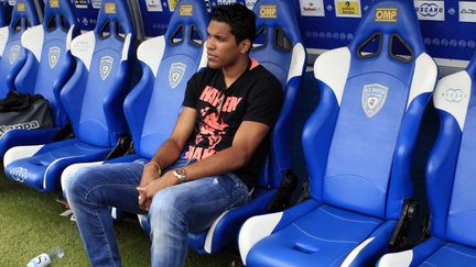 Le joueur de Bastia Brandao, au stade Armand-Cesari de Bastia, le 2 ao&ucirc;t 2014. (PASCAL POCHARD CASABIANCA / AFP)