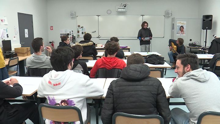 Atelier slam au lycée Pyrène de Pamiers. (France 3 Midi-Pyrénées)