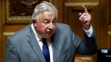 Gérard Larcher au Sénat à Paris, le 1 octobre 2020. (THOMAS COEX / AFP)