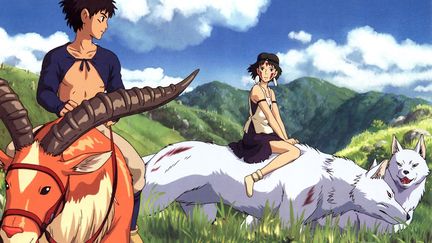 Princesse Mononoké (1997), l'un des chefs-d'oeuvre d'Hayao Miyazaki. (GHIBLI / TOKUMA / COLLECTION CHRISTOPHEL VIA AFP)