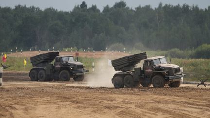 Un terrain militaire près de Moscou (Russie), le 25 août 2021. (STRINGER / ANADOLU AGENCY / AFP)