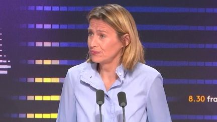 La ministre du Travail et de l'Emploi, Astrid Panosyan-Bouvet, mercredi 2 octobre 2024 sur franceinfo. (FRANCEINFO / RADIO FRANCE)