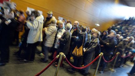 File d'attente fournie pour l'ouverture de la "Folle journée" de Nantes, le 28 janvier 2015
 (GEORGES GOBET / AFP)