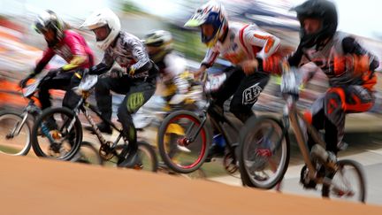 Course de BMX à Chesapeak (Maryland, Etats-Unis), le 13 juin 2015. (PATRICK SMITH / GETTY IMAGES NORTH AMERICA)