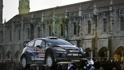 Mirkko Hirvonen en tête à l'issue de la première journée du rallye du Portugal (PATRICIA DE MELO MOREIRA / AFP)