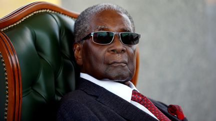 L'ancien président du Zimbabwe, Robert Mugabe, le 29 juillet 2018, à Harare. (SIPHIWE SIBEKO / REUTERS)