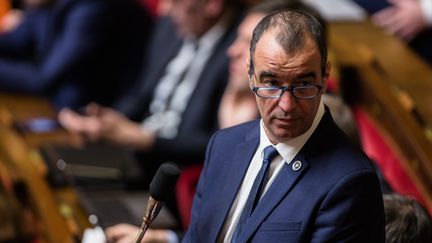 Éric Bothorel, lors d'une séance de questions au gouvernement à l'Assemblée nationale, en 2019. (AURELIEN MORISSARD / MAXPPP)