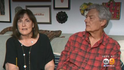 Judy et Jerry Griffin racontent l'histoire de leur rencontre au festival de Woodstock lors d'une interview à CBS le 15 août 2019. (KCAL 9 / CBS)