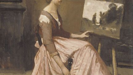 Les trois Corot des Hays ne sont pas des paysages mais des portraits. De celui-ci, ils ont aimé que le modèle soit assis devant un chevalet. Ils ont aimé la couleur de la robe. Ils disent être tombés amoureux du tableau.
 (Droits réservés)